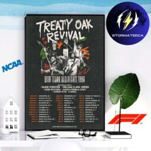 Treaty Oak Revival West Texas Degenerate 2026 Tour Home Decor Poster Canvas