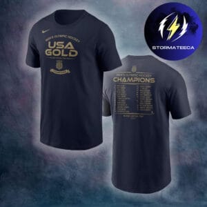 Usa Hockey Merch Nike 2026 U.S. Olympic Men’s Team Championship T-Shirt