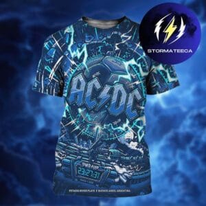AC DC Argentina Poster Event PWR Up World Tour 2026 At Estadio River Plate In Buenos Aires Argentina On 23 27 31 March 2026 All Over Print Shirt