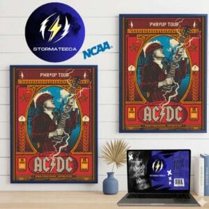 AC DC Chile Exclusive Poster PWR Up Tour 2026 At Parque Estadio Nacional In Santiago CL On March 11-15 2026 Home Decor Poster Canvas