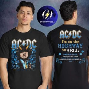 AC DC Merch Argentina PWR Up World Tour 2026 At Estadio River Plate In Buenos Aires Argentina On 23 27 31 March 2026 Im On The Highway To Hell Two Sided Unisex T-Shirt