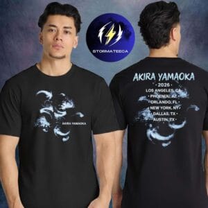 Akira Yamaoka Merch US Tour 2026 City Date Two Sided Unisex T-Shirt