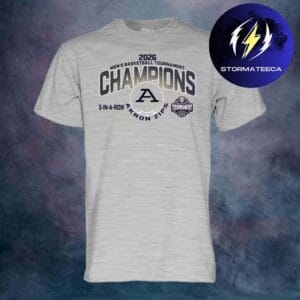 Akron Zips MAC Mens Basketball Tournament Champions 2026 3 In A Row Grey Unisex T-Shirt