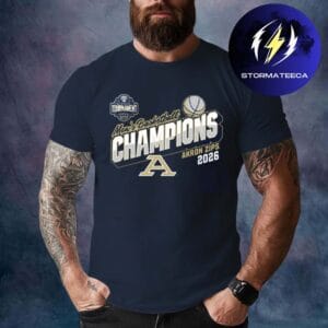 Akron Zips MAC Mens Basketball Tournament Champions 2026 Navy Unisex T-Shirt