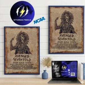 Avenged Sevenfold 2026 Asia Tour Schedule Home Decor Poster Canvas