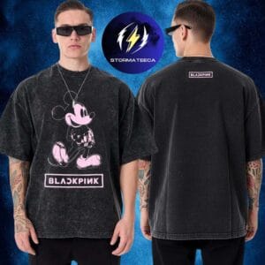 BLACKPINK x Disney Collab Collection Merch Mickey Two Sided Washed T-Shirt