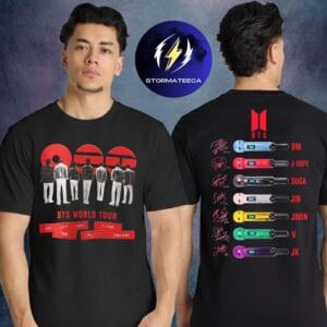 BTS Arirang Merch World Tour 2026 The Comeback Live Microphone With Signed Two Sided Unisex T-Shirt