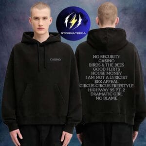 Baby Keem Merch Limited Edition Casino Rhinestone Two Sided Unisex Hoodie Shirt