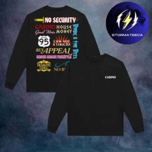 Baby Keem Merch Limited Edition Casino Tracklist Unisex Long Sleeve Shirt