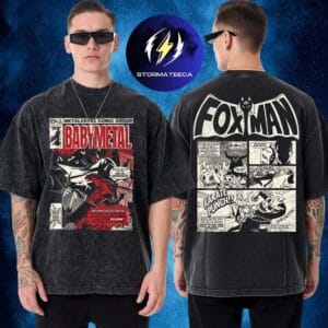 Babymetal Dead Pop Festival 2026 Fox Man Two Sided Washed T-Shirt