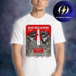 Bad Religion Buenos Aires Show Poster At Microstage Malvinas Argentinas On April 22 2026 Unisex T-Shirt