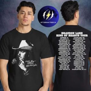 Brandon Lake Merch King Of Hearts Tour 2026 Portrait Tour Two Sided Unisex T-Shirt