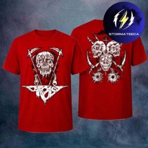 Carcass Merch Krushers Of The World Tour 2026 Skull Reaper Red Unisex T-Shirt