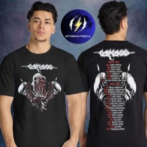 Carcass Merch Krushers Of The World Tour 2026 Tour Dates Two Sided Unisex T-Shirt