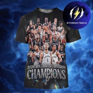 Celebrates San Antonio Spurs Are The 2026 Southwest Division Champions NBA All Over Print Shirt