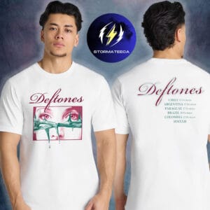 Deftones South America Tour Lollapalooza 2026 Argentina Pop Up Shop Eyes Graphic Two Sided Unisex T-Shirt
