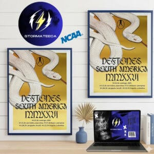 Deftones South America Tour Lollapalooza 2026 Argentina Pop Up Shop Tour Dates Schedule Home Decor Poster Canvas