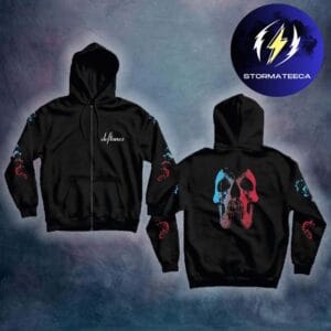 Deftones x Mercadorama Collab Merch Collection Skull Zip Hoodie Shirt