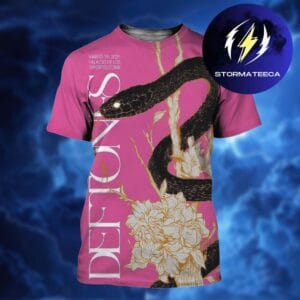 Deftones x Mercadorama Official Event Poster At Palacio De Los Deportes In Mexico City Mexico On March 29 2026 All Over Print Shirt