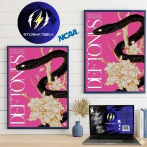 Deftones x Mercadorama Official Event Poster At Palacio De Los Deportes In Mexico City Mexico On March 29 2026 Home Decor Poster Canvas