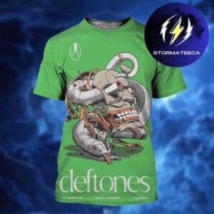 Deftones x Mercadorama Official Event Poster At Parque Fundidora In Monterrey Mexico On March 27 2026 All Over Print Shirt