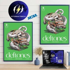 Deftones x Mercadorama Official Event Poster At Parque Fundidora In Monterrey Mexico On March 27 2026 Home Decor Poster Canvas