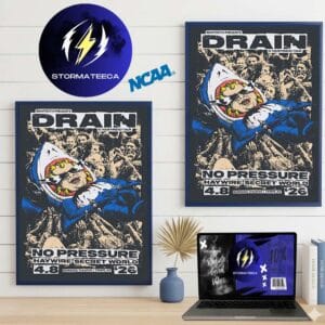 Drain Is Your Friend Tour 2026 Event Poster Temple AZ With No Pressure Haywire And Secret World At Marquee Theater In Temple AZ On April 8 2026 Home Decor Poster Canvas