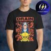 Drain Merch Is Your Friend Tour 2026 Cicrle Mascot Two Sided Unisex T-Shirt Drain Merch Is Your Friend Tour 2026 Cicrle Mascot Two Sided Unisex T-Shirt