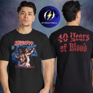 Exodus Merch Hate Machine European Tour 2026 Bonded By Blood Two Sided Unisex T-Shirt