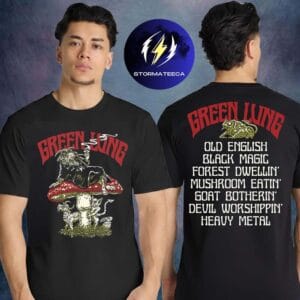 Green Lung Merch Old English Black Magic Two Sided Unisex T-Shirt