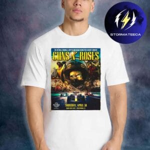 Guns N Roses F1 Miami Grand Prix Poster At Hard Rock Live In Hollywood FL On April 30 2026 Unisex T-Shirt