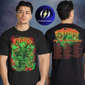 Gwar Merch Gor Gor Strikes Back Tour 2026 Tour Dates Two Sided Unisex T-Shirt