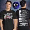 Hanabie Merch North America Tour 2026 Rabbit Tour Harajuku Core Two Sided Unisex T-Shirt
