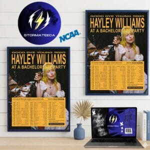 Hayley Williams Merch Good Dye Young Presents Hayley Williams At A Bachelorette Party Tour 2026 Schedule Home Decor Poster Canvas