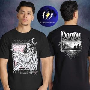 Im Poppy Merch Constantly Nowhere UK EU Tour 2026 Pop Up Shops Broken Halo Angel Two Sided Unisex T-Shirt