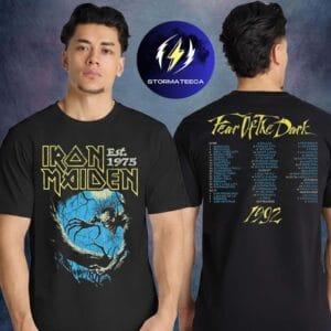 Iron Maiden Merch IM50 Fear Of The Dark Tour Two Sided Unisex T-Shirt