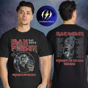 Iron Maiden Merch IM50 No Prayer For The Road Two Sided Unisex T-Shirt