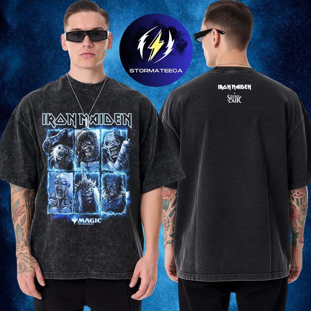 Iron Maiden x Secret Lair Merch Eddie Unchained Two Sided Washed T-Shirt Iron Maiden x Secret Lair Merch Eddie Unchained Two Sided Washed T-Shirt