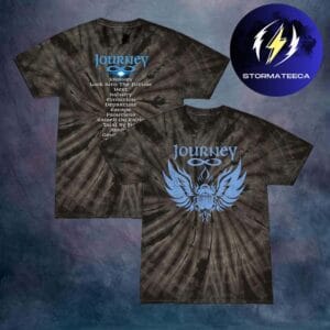 Journey Merch Final Frontier Tour 2026 An Evening With Journey Albums Tie Dye Tee