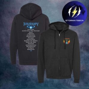 Journey Merch Final Frontier Tour 2026 An Evening With Journey Albums Zip Hoodie Shirt