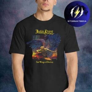 Judas Priest Merch 50th Anniversary Collection Sad Wings Of Destiny Unisex T-Shirt