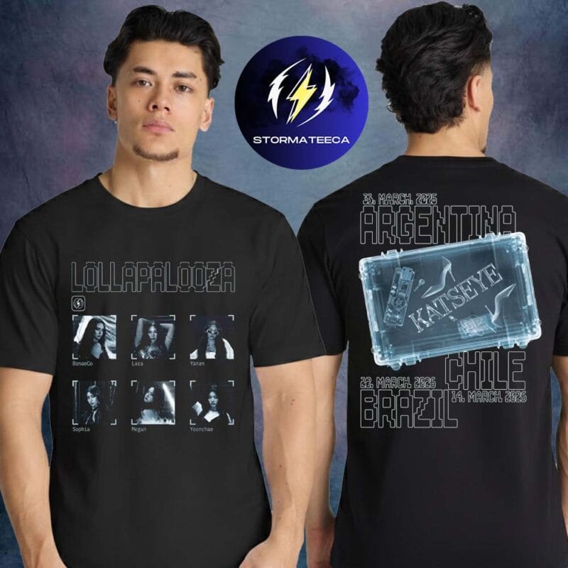 Katseye Merch Lollapalooza Chile And Argentina Pop Up Shop The LatAm Scan Two Sided Unisex T Shirt