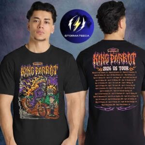 King Parrot 2026 US Tour Schedule Two Sided Unisex T-Shirt