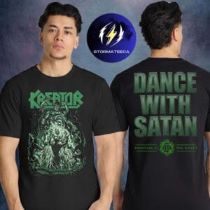 Kreator Merch Krushers Of The World Tour 2026 European Tour Dance With Satan Two Sided Unisex T-Shirt