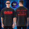 Kreator Merch Krushers Of The World Tour 2026 European Tour Flags Two Sided Washed T-Shirt