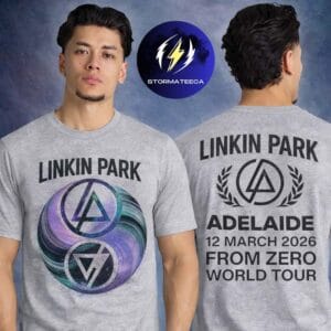 Linkin Park Adelaide Exclusive Tee From Zero World Tour 2026 At Adelaide Entertainment Centre In Adelaide AU On March 12 2026 Two Sided Unisex T-Shirt