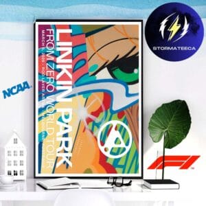 Linkin Park From Zero World Tour Melbourne Australia 2026 Night 1 Gig Poster At Rod Laver Arena On March 8 2026 Home Decor Poster Canvas