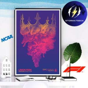 Linkin Park From Zero World Tour Sydney Australia 2026 Night 2 Gig Poster At Qudos Bank Arena On March 15 2026 Home Decor Poster Canvas