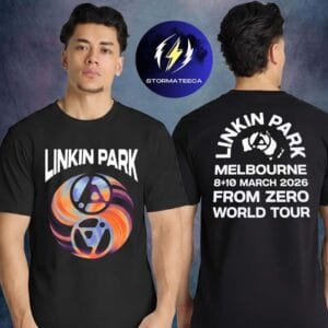 Linkin Park Melbourne Exclusive Event Tee From Zero World Tour 2026 At Rod Laver Arena In Melbourne AU On March 8 10 2026 Two Sided Unisex T-Shirt