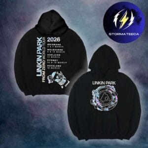 Linkin Park x Deus Ex Machina Melbourne Pop Up Merch From Zero World Tour 2026 Australia New Zealand Dates Two Sided Hoodie Shirt